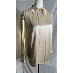 St John 100% Silk Blouse Sz 4